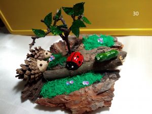 Поделки из шишек своими руками (Лесная полянка): полная пошаговая инструкция, мастер-класс. Эксклюзивные фотографии поделки из шишек - «Поделки своими руками»