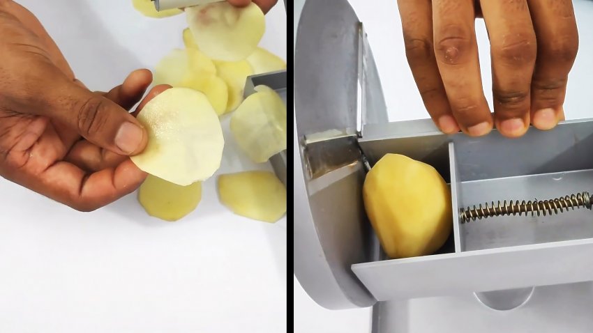 Как сделать шинковку для быстрой нарезки картофеля на чипсы - «Своими Руками»