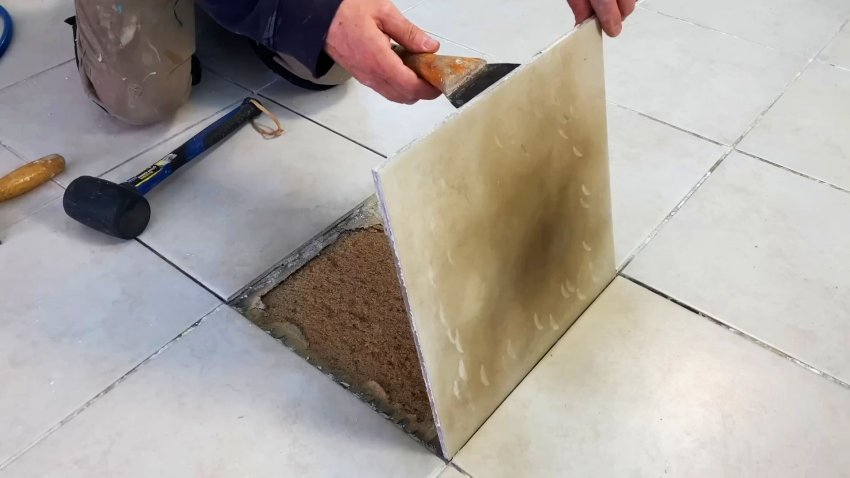 Как локально снять плитку без повреждения - «Своими Руками»