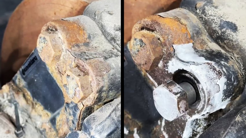 Лайфхак по откручиванию «прикипевшего» болта - «Своими Руками»