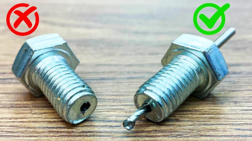 Как просверлить отверстие в болте точно по центру - «Своими Руками»